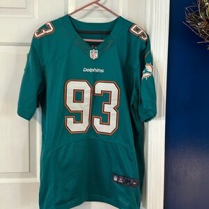 Nike On Field NFL Miami Dolphins Authentic Throwback Jersey #93 Suh Size 44